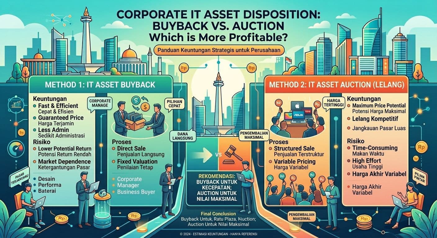 Buyback vs Lelang Aset IT Perusahaan: Mana yang Lebih Menguntungkan?