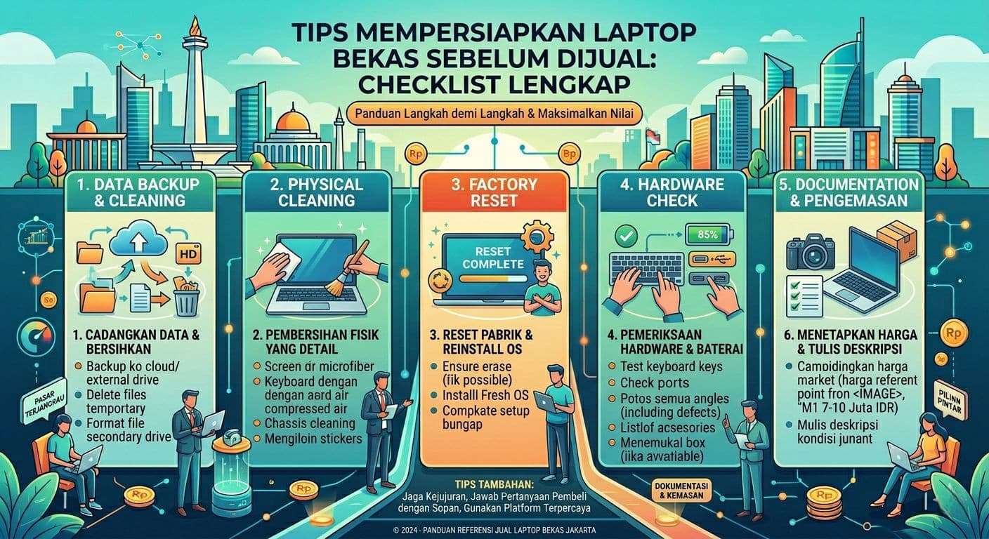 Tips Mempersiapkan Laptop Bekas Sebelum Dijual: Checklist Lengkap