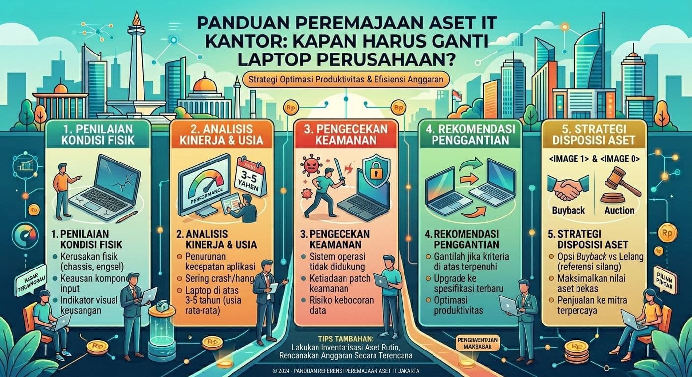 Panduan Peremajaan Aset IT Kantor: Kapan Harus Ganti Laptop Perusahaan?